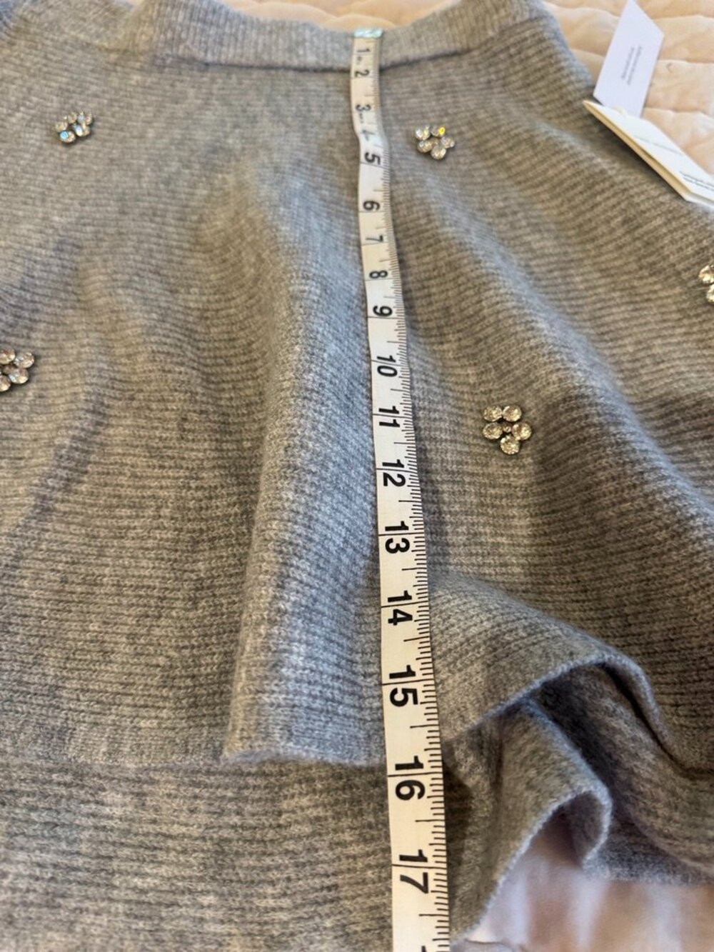 NWT Free Assembly Women's Embellished Sweater Skirt M - Picture 4 of 6